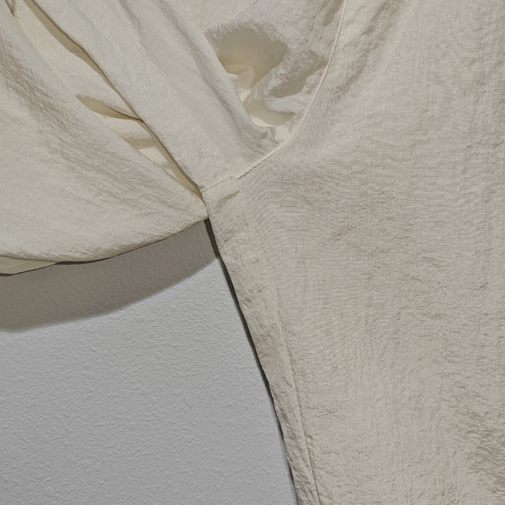 Vintage 90s Parachute Pants Large White Windbreaker Lightweight - Picture 9 of 13